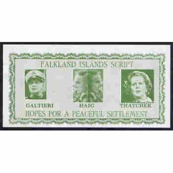 FALKLAND ISLANDS SCRIPT INVASION ADVERT NOTE 1982 GALTIERI HAIG & THATCHER # 652