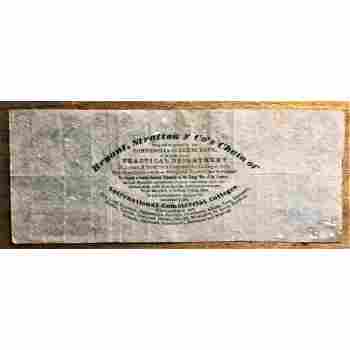NATIONAL COLLEGE BANK HIGH GRADE ADVERTISING NOTE of the 1860's NO HOLES or TEAR