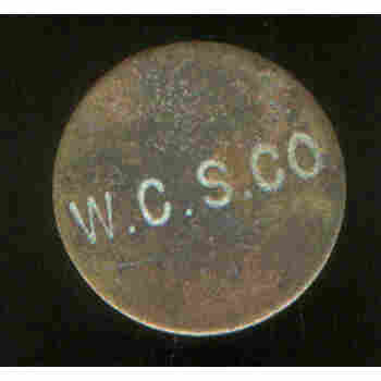 WEST CAICOS SISAL COMPANY STORE TOKEN SIX PENCE PRE WWI