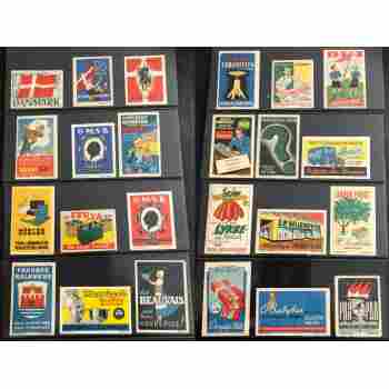 DENMARK POSTER STAMP & PROPAGANDA - ADVERTISING LABEL COLLECTION of 250 TOTAL