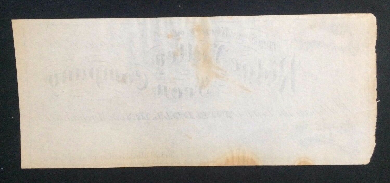 Rome GA Ridge Valley Iron Company $2 Printed Corlies Macy Nassau St NYC 1873