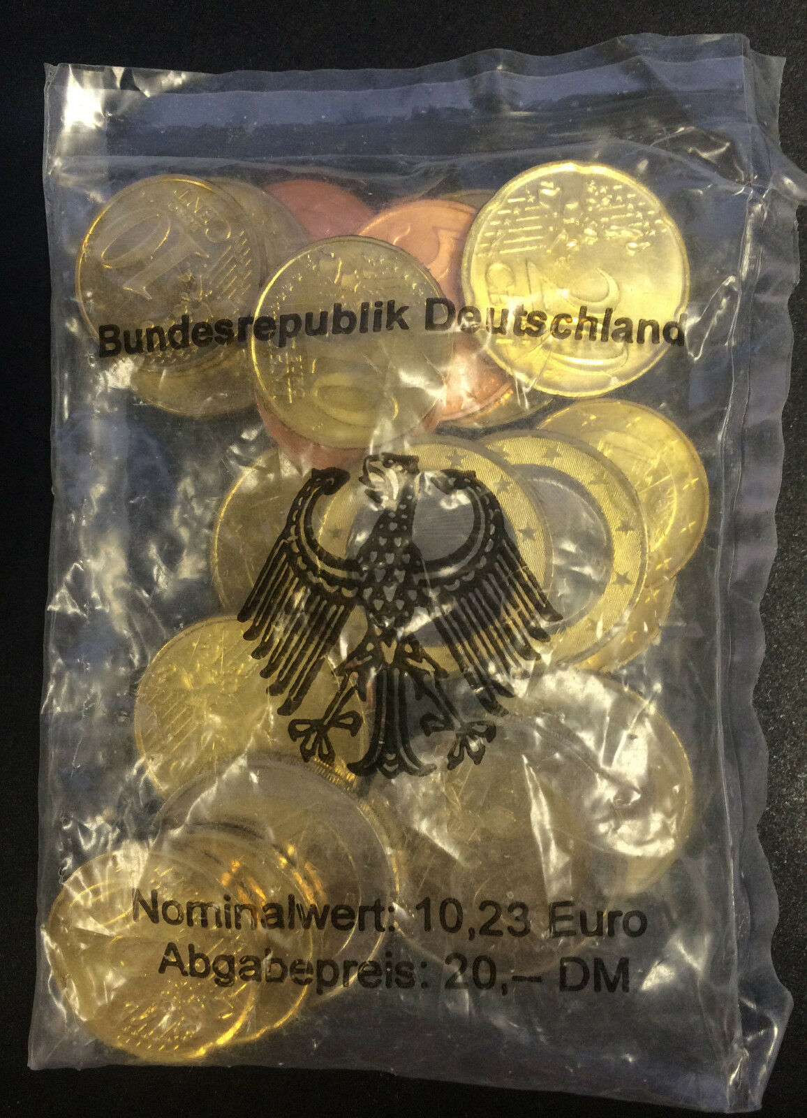 GERMANY ORIGINAL UNOPENED INTRO EURO PACK of 10 | 33 EQUIVALENT to 20 MARKS UNC