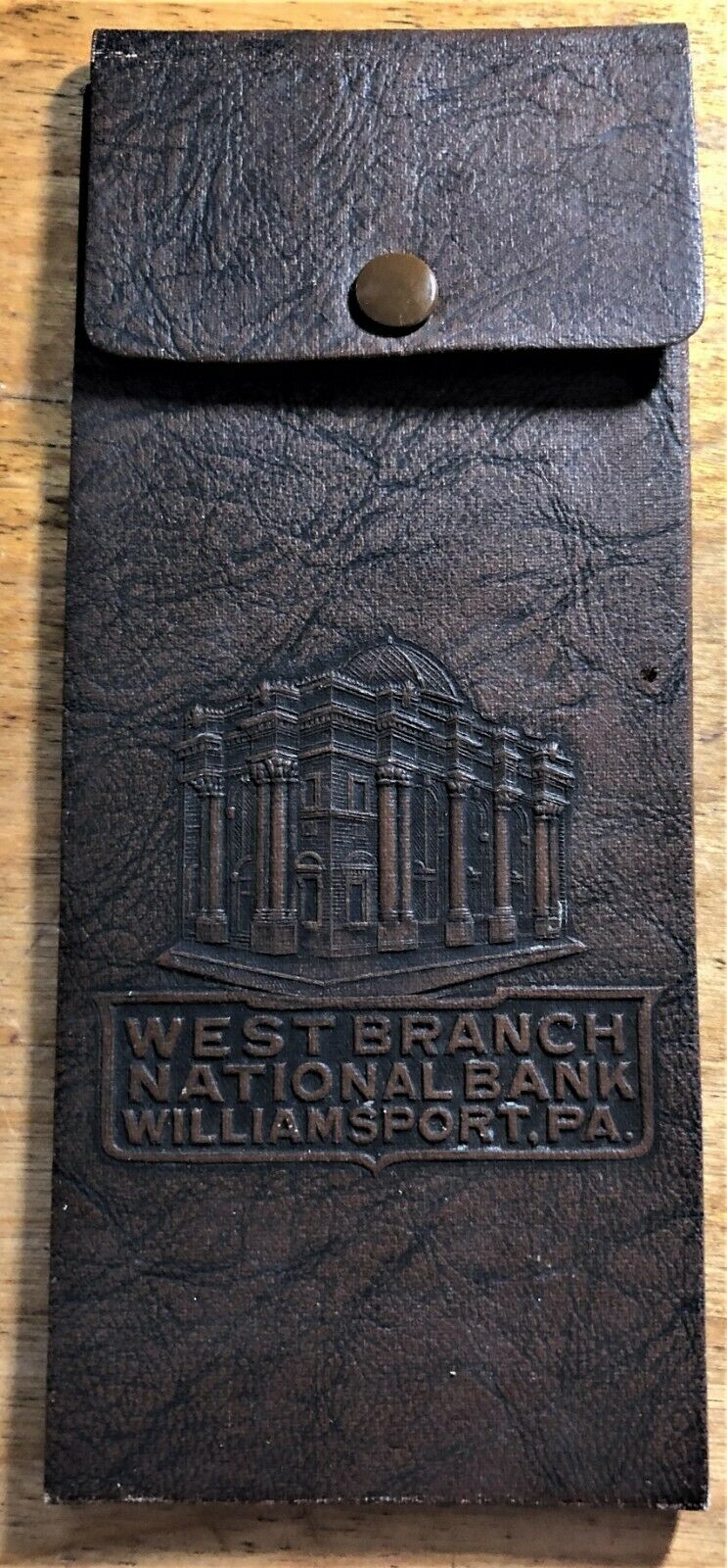WEST BRANCH NATIONAL BANK (1505) of WILLIAMSPORT PENNSYLVANIA COVER YEAR 1926