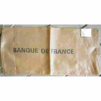 BANQUE de FRANCE PRE EURO COIN BAG 23 x 11" HIGH GRADE