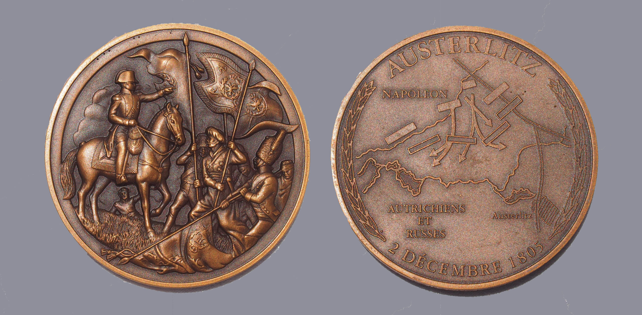 NAPOLEON MEDAL - BATTLE of the 3 EMPERORS ( AUSTERLITZ )