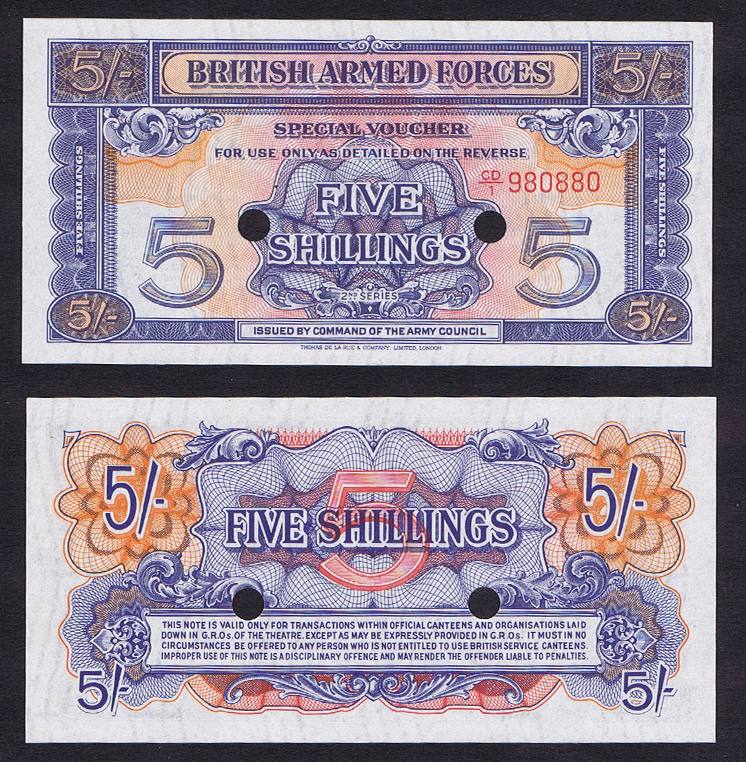 BRITISH ARMED FORCES MONEY of 1948 (2nd Series) – 1st ISRAEL ARAB WAR & BERLIN BLOCKADE