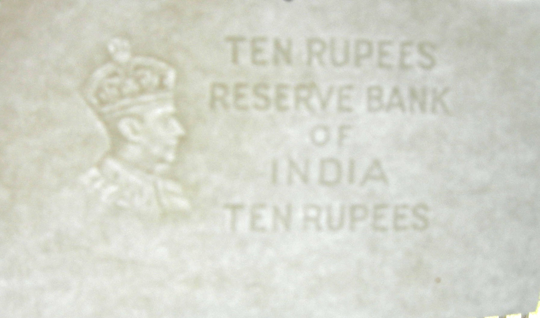 WATERMARKED PORTRAIT of KING GEORGE VI FOUND on the OCEAN FLOOR