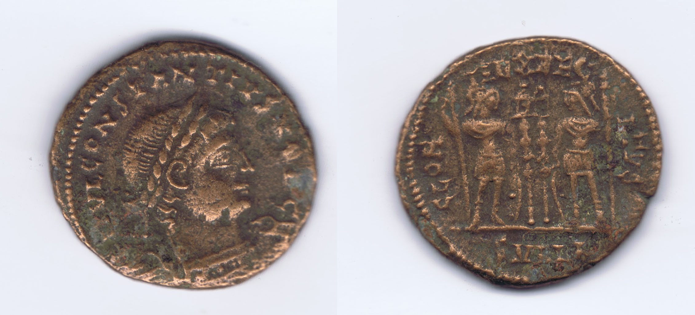 ROMAN - JEWISH UPRISING & DEFEAT of 351 CE COIN with CONSTANTIUS GALLUS