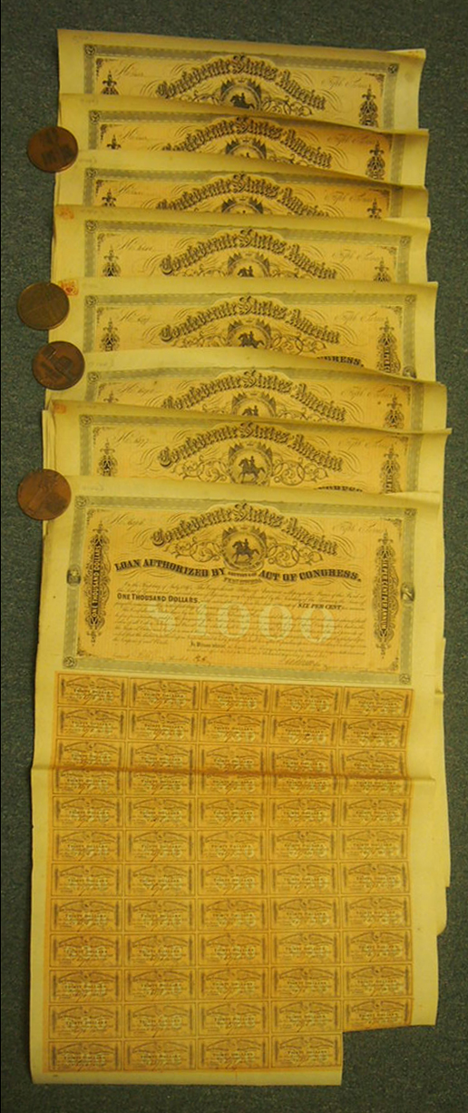 CSA Set of 8 Consecutive $1000 5th series