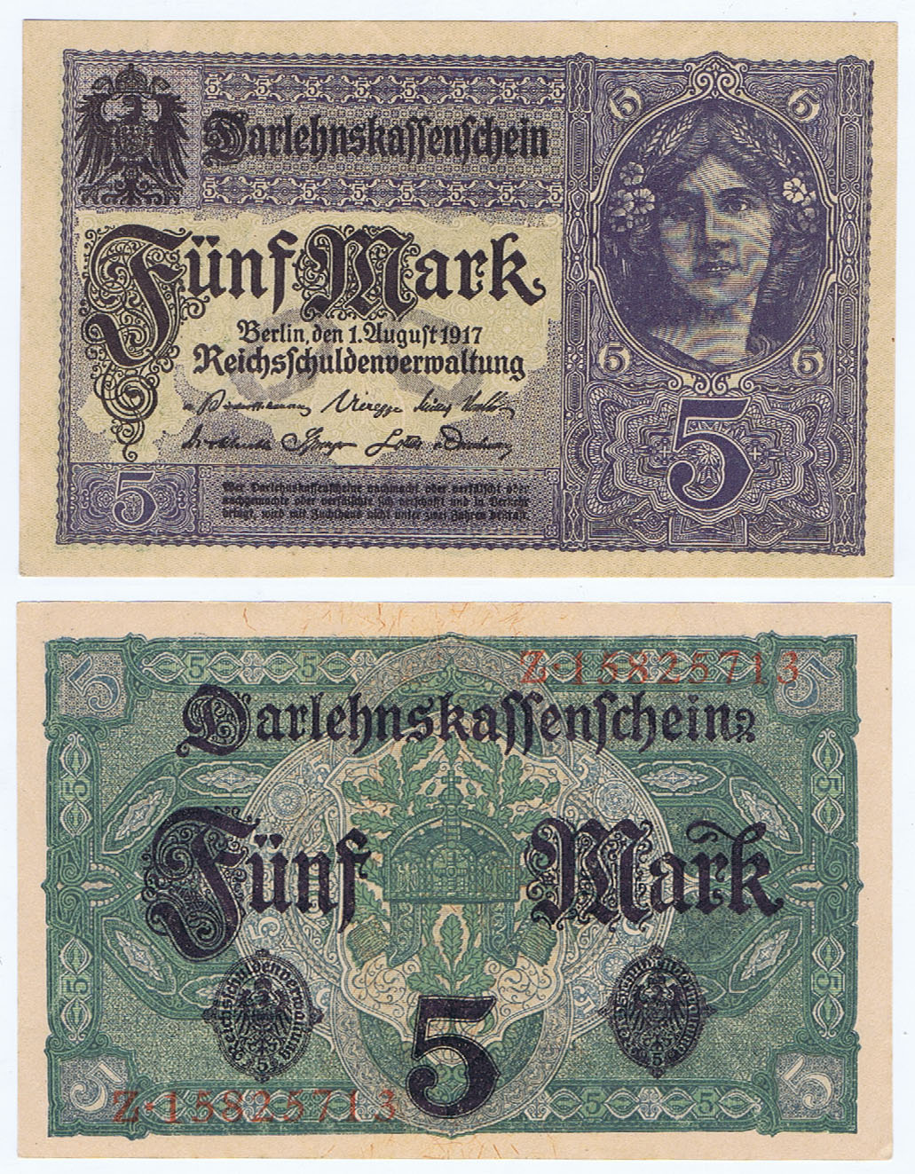WWI GERMAN OCCUPATION NOTE