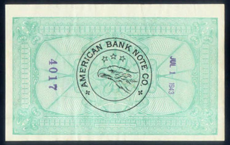 AMERICAN BANK NOTE CO. WW II SECURITY PACKAGE SEAL