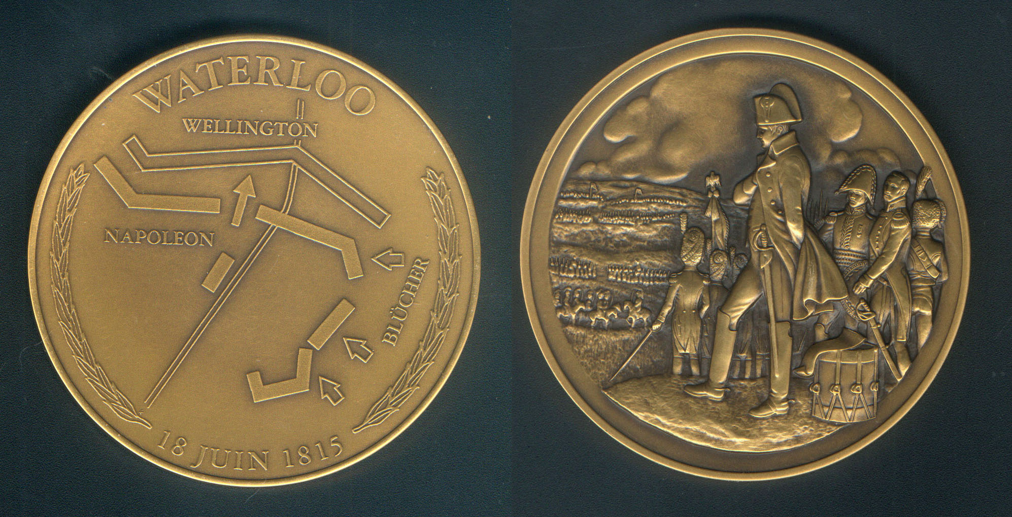 NAPOLEON MEDAL - BATTLE of WATERLOO