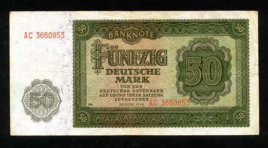 EAST GERMANY'S FIRST BANKNOTES (The Berlin Airlift)