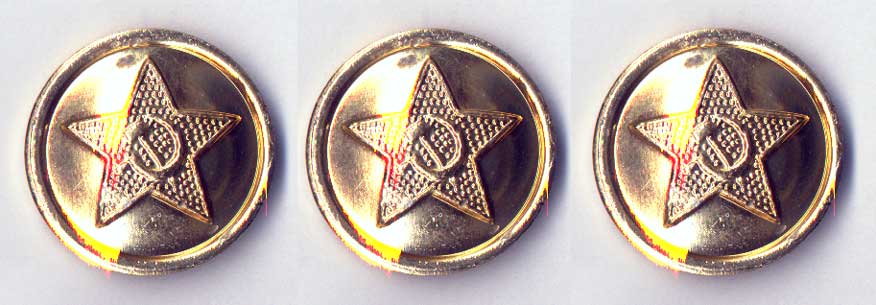 SOVIET UNIFORM BUTTONS from the BERLIN AIRLIFT PERIOD - Set of 3