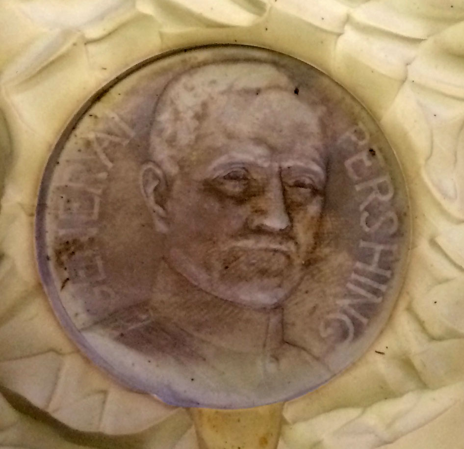 AMERICAN HERO of WWI, GENERAL JOHN PERSHING - RUBBER MEDALLION MOLD