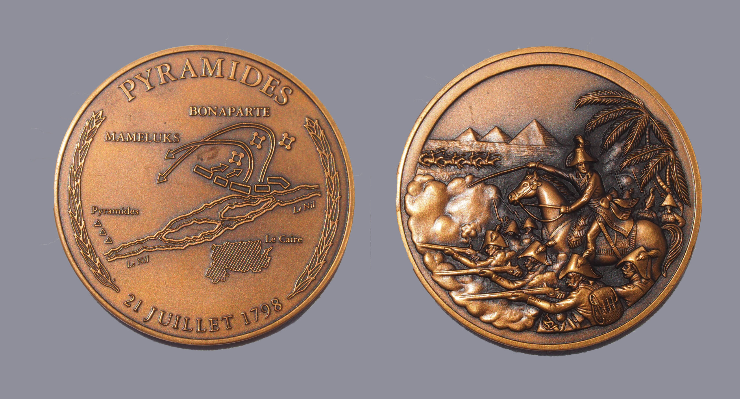 NAPOLEON MEDAL - BATTLE of the PYRAMIDS