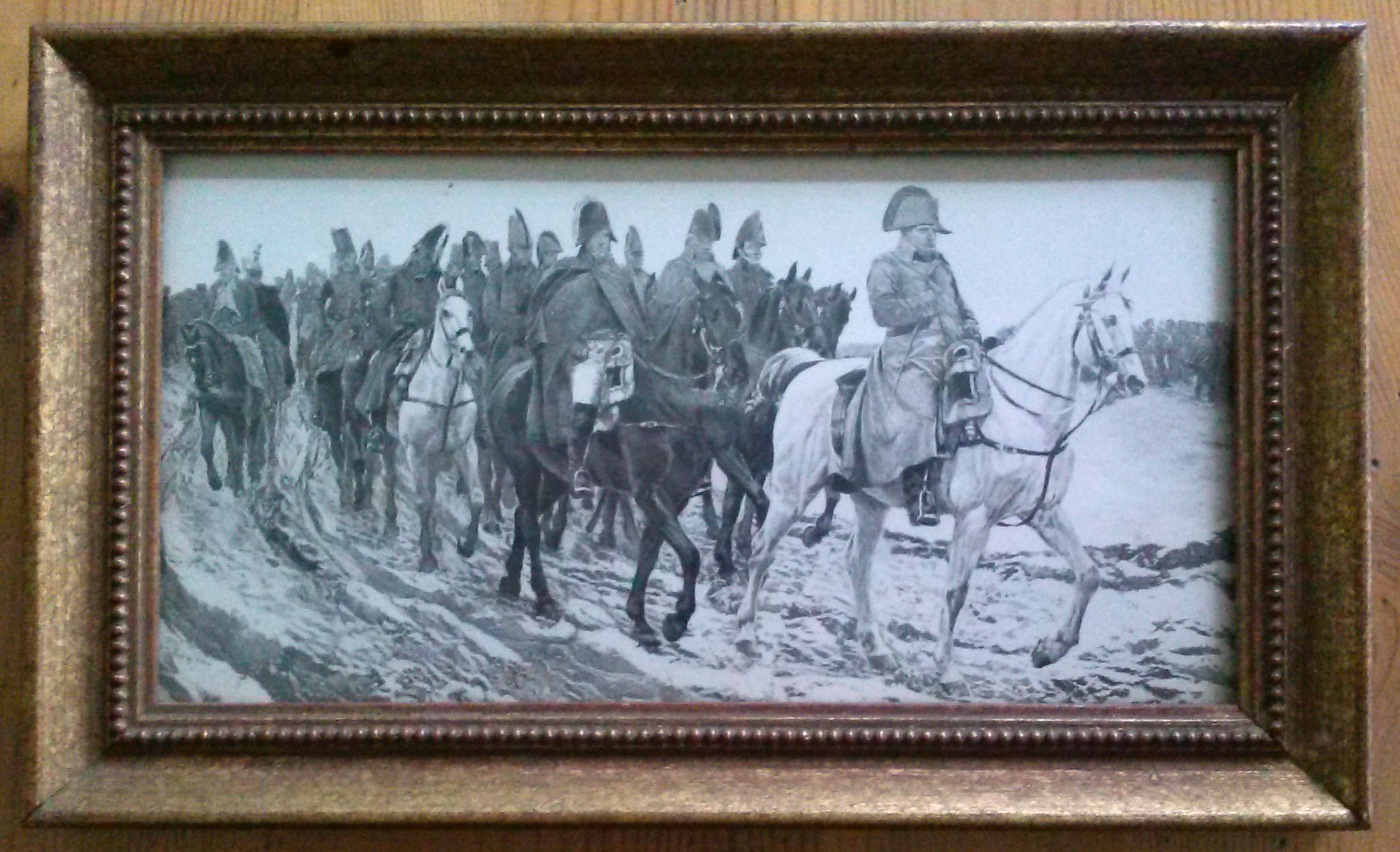 NAPOLEON LEADS HIS TROOPS DURING the CAMPAIGN of FRANCE (RETURN from SOISSONS), 1814, FRAMED